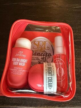 NIB: Sol de Janeiro Bom Dia ‘Bright’ Jet Set Travel Essentials- never opened